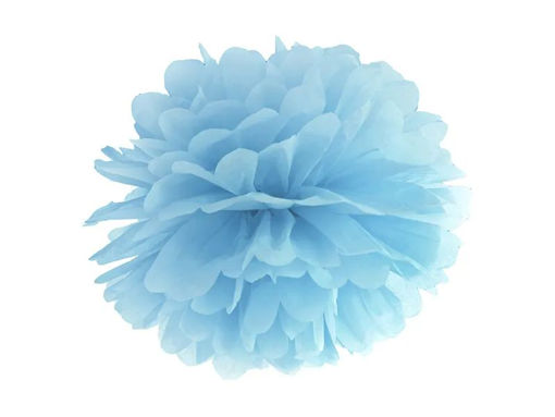 Picture of FLUFFY POMPOM LIGHT BLUE 25CM
